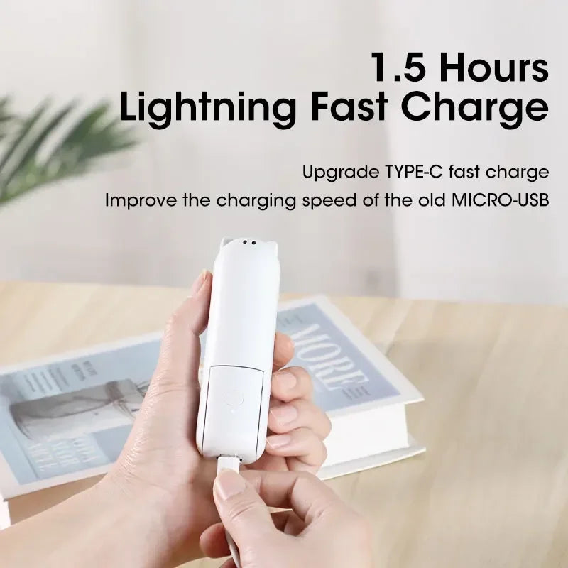 2000Mah Mini Portable Fan USB Rechargeable Cooler Collapsible Handheld Desktop Fan Quiet Foldable Office Home Handy Power Bank