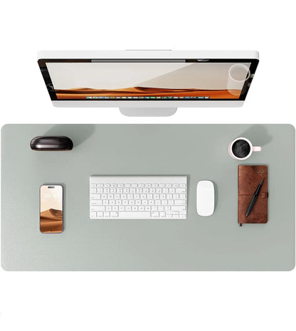 Large Mouse Pad,Office Desk Mat, Leather Desk Pad Protector, Non-Slip PU Leather Desk Blotter, Laptop Desk Pad