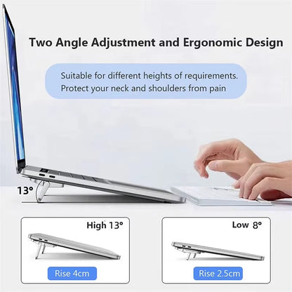Portable Laptop Stand with 2 Adjustable Angles Foldable Bracket Invisible Laptop Riser Stand for Macbook Notebook Holder Legs