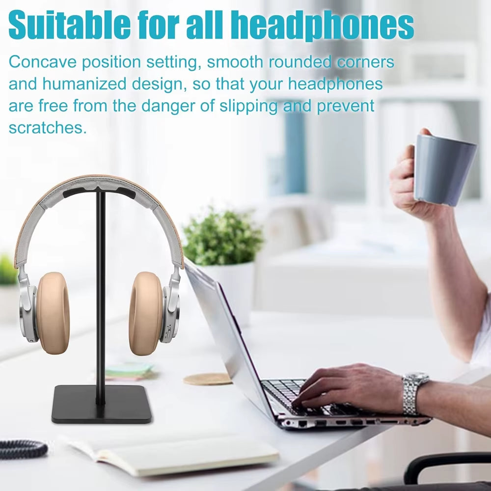 Headphone Stand Universal Aluminuim Metal Headset Holder Aluminum Supporting Flexible Headrest Fashion Headphone Hanger
